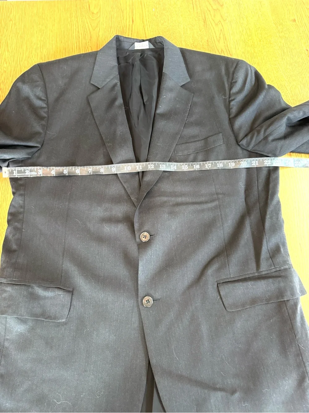 Jos A. Bank Travelers Black Suit Blazer 2 Button Wool Blend